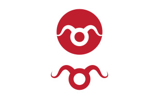 Taurus Horn Logo vector icon illustration design template v.26