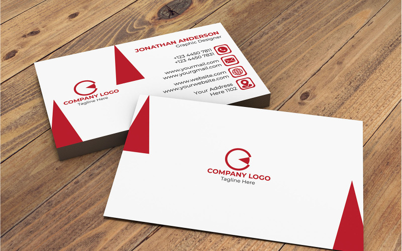 Creative Minimal Business Card Corporate Identity