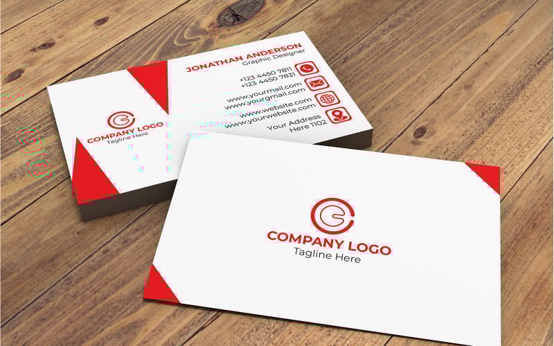 High-Quality, Customizable Business Card Design Corporate Identity