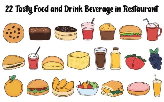 22 Tasty Food and Drink Beverage in Restaurant