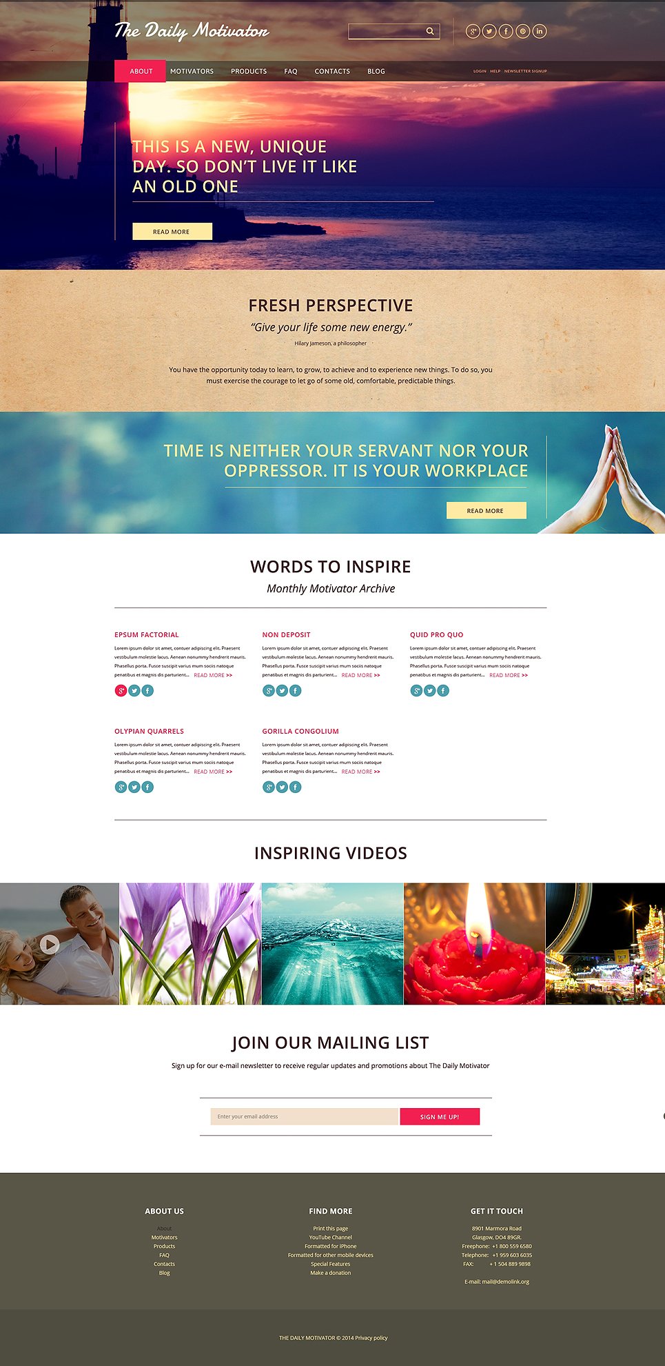 responsive web page designs