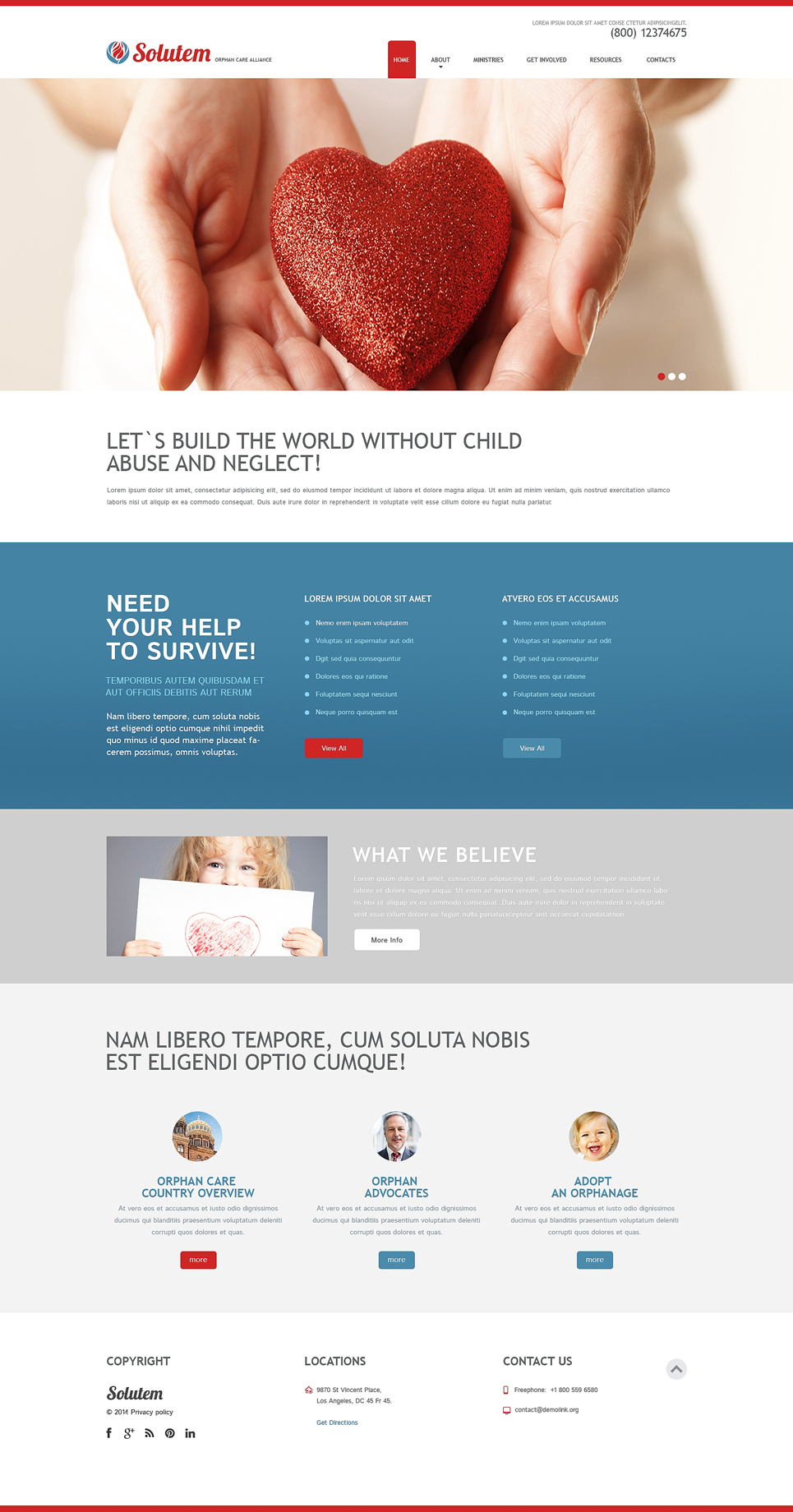 Child Charity Responsive Website Template New Screenshots BIG