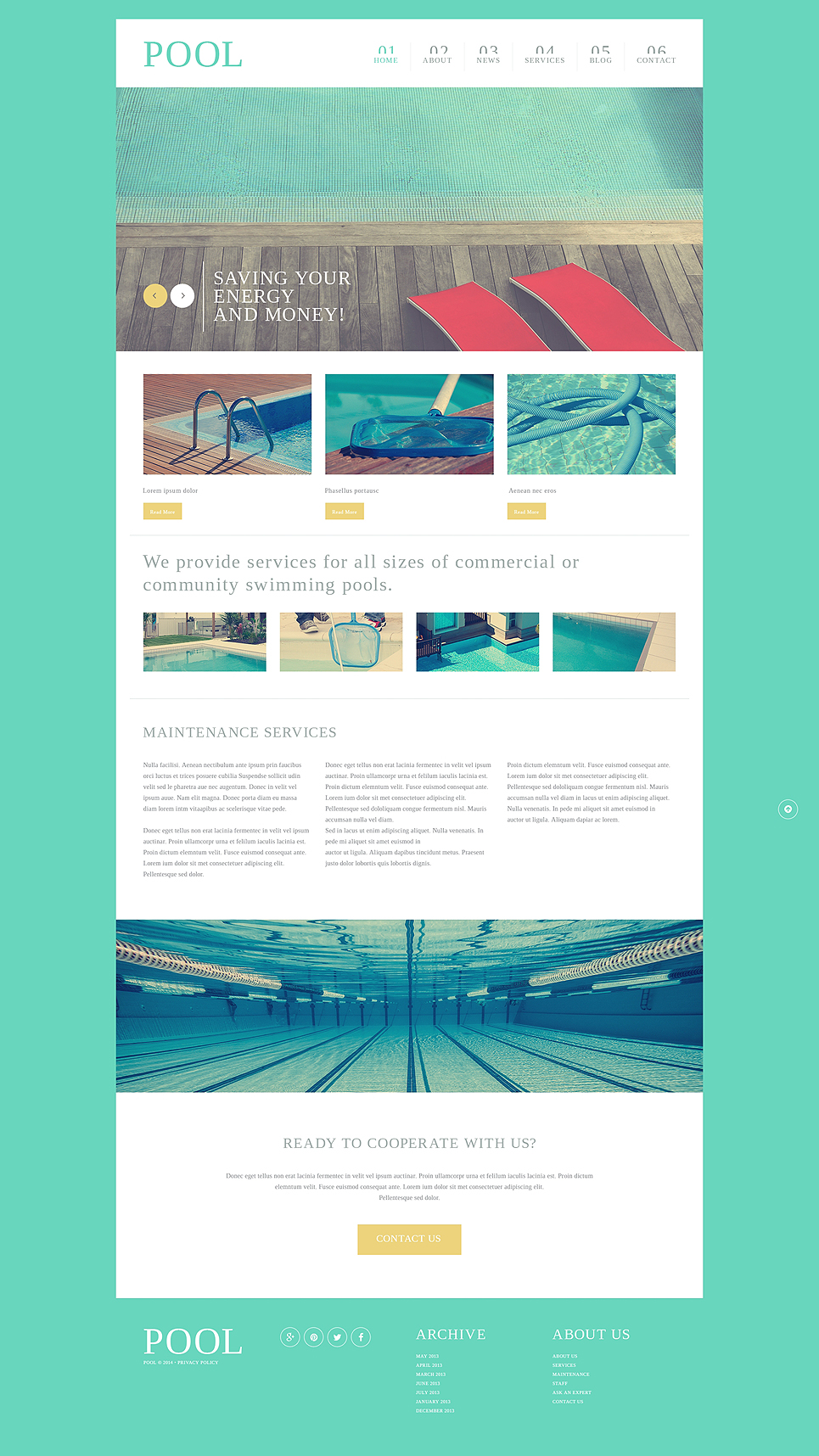 Cleaning Responsive Website Template #51096