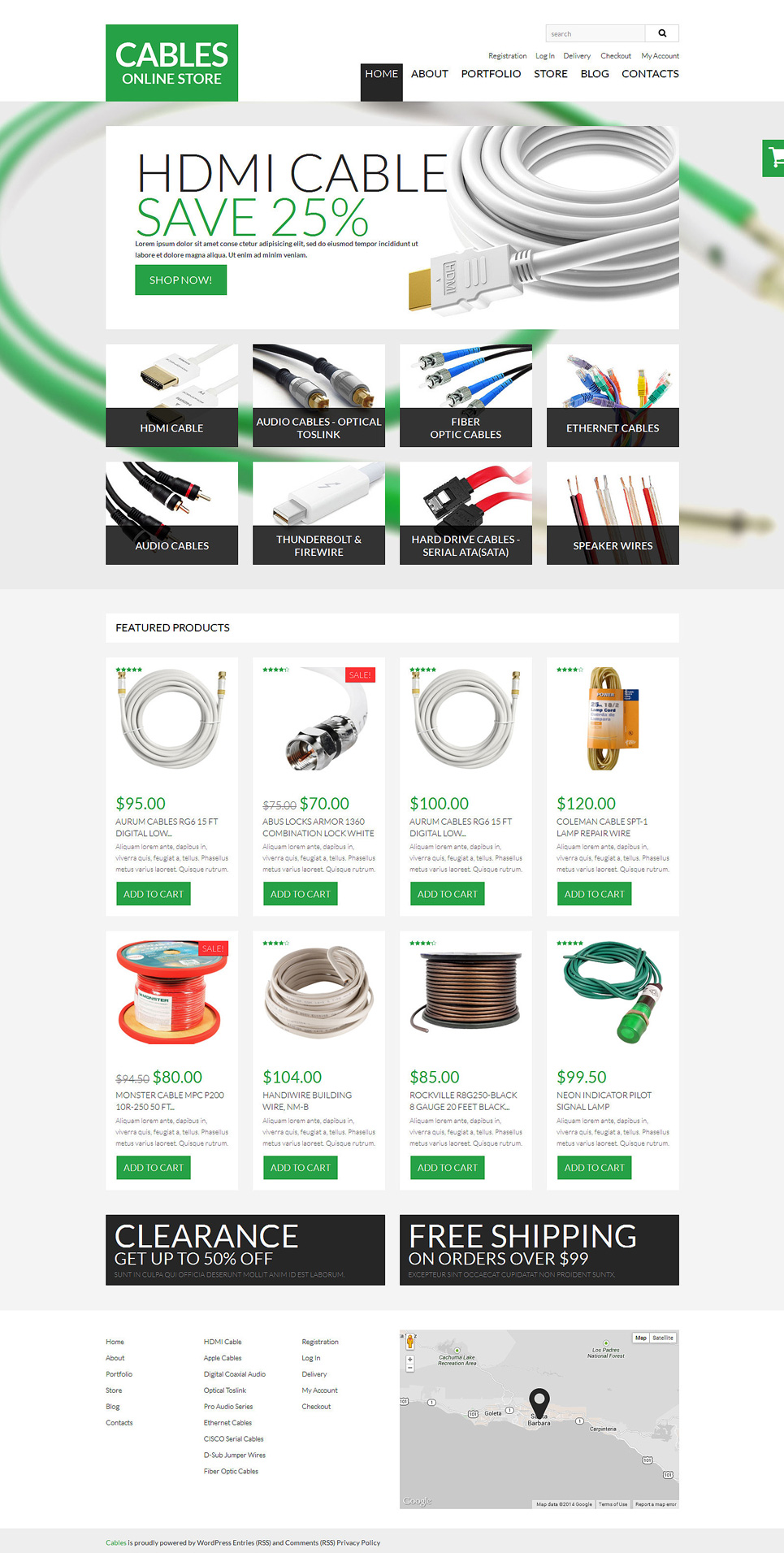 Durable Cables  Wires WooCommerce Theme New Screenshots BIG