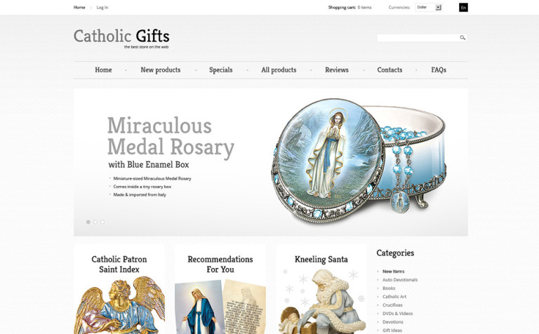 Gifts Store ZenCart Theme Big Screenshot Gifts Store ZenCart Template New Screenshots BIG