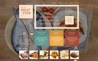 Meat Fish Restaurant WordPress Theme