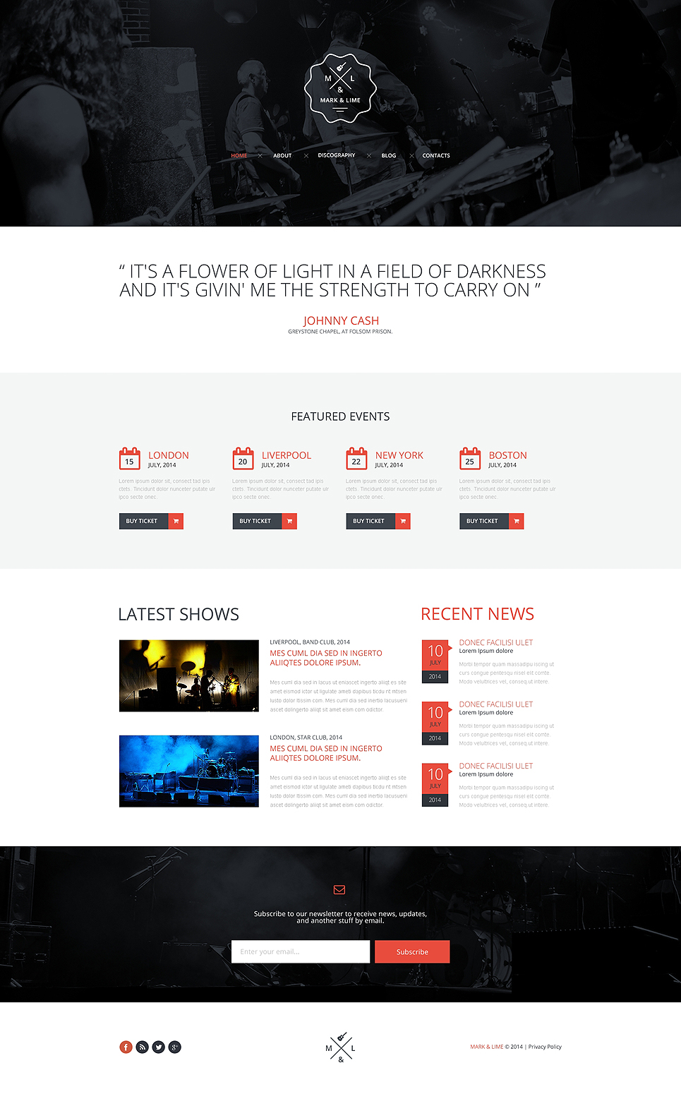 Music Band Responsive Website Template New Screenshots BIG