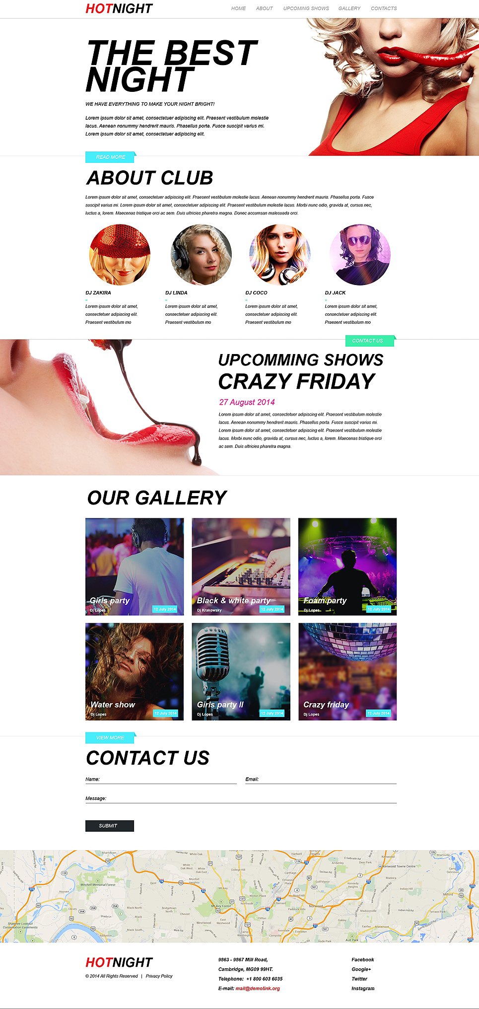 Night Club Muse Template New Screenshots BIG