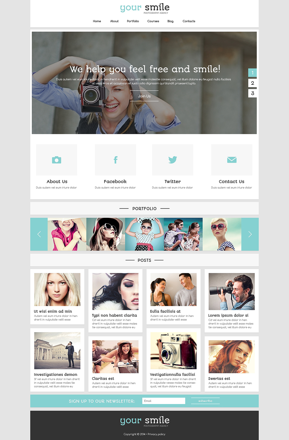 Online Portfolio Joomla Template New Screenshots BIG