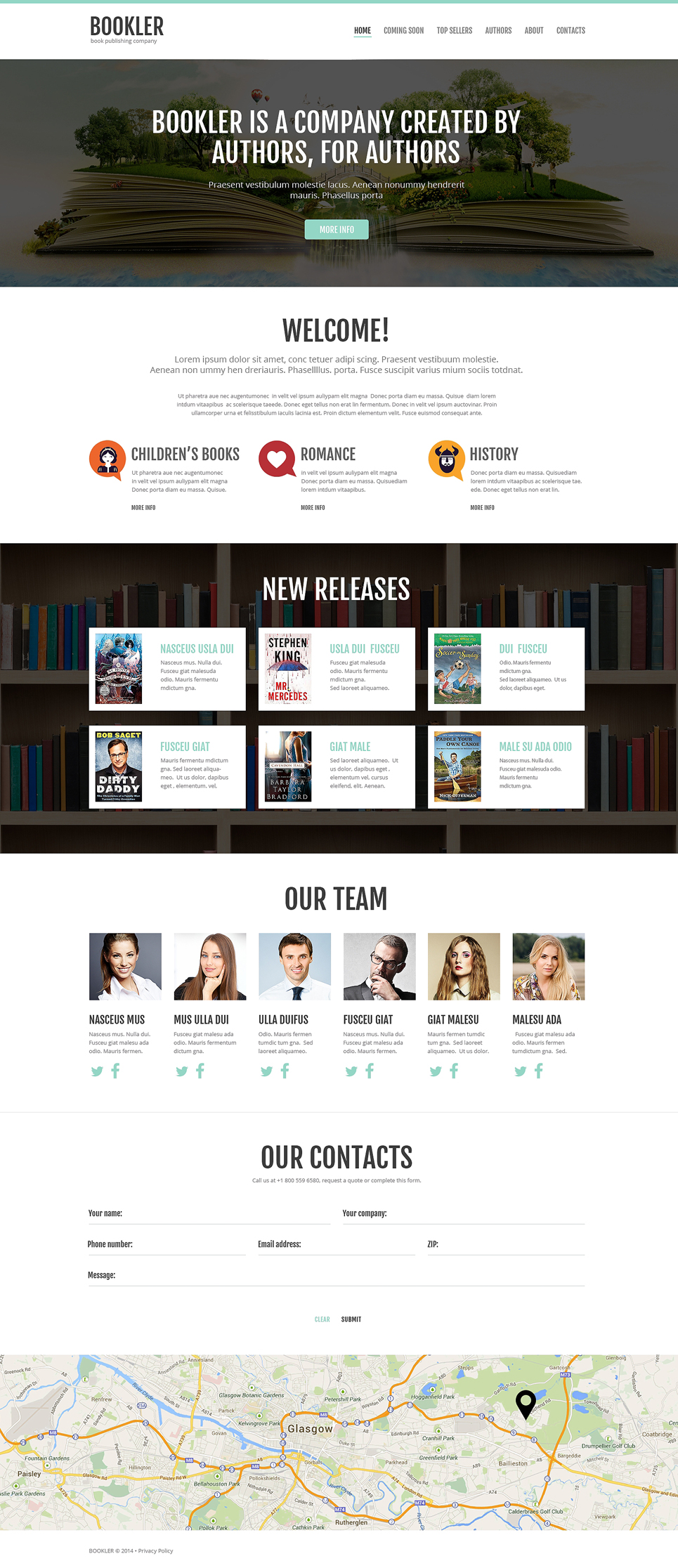 Publishing Company Responsive Website Template New Screenshots BIG