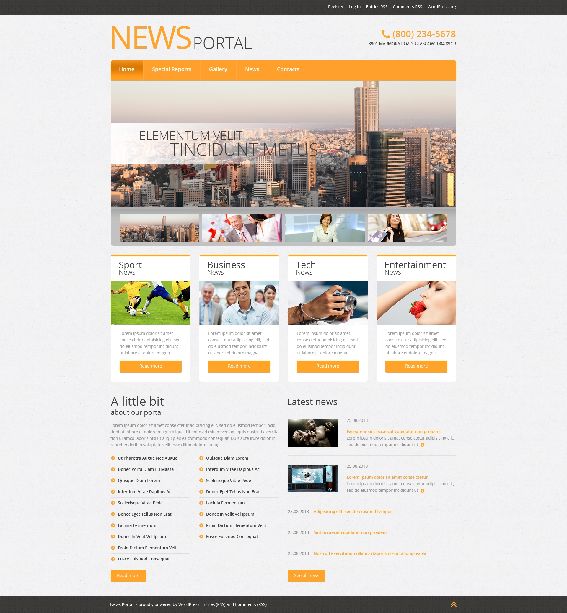 Responsive Haber Portalı Wordpress #51042