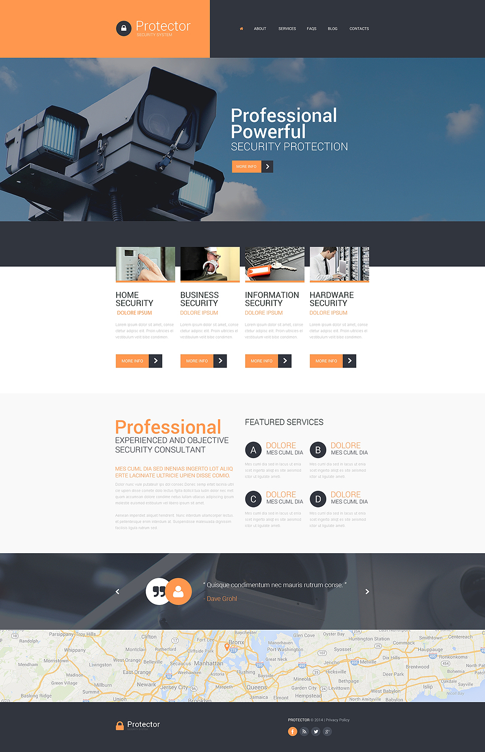 Security Responsive Website Template New Screenshots BIG
