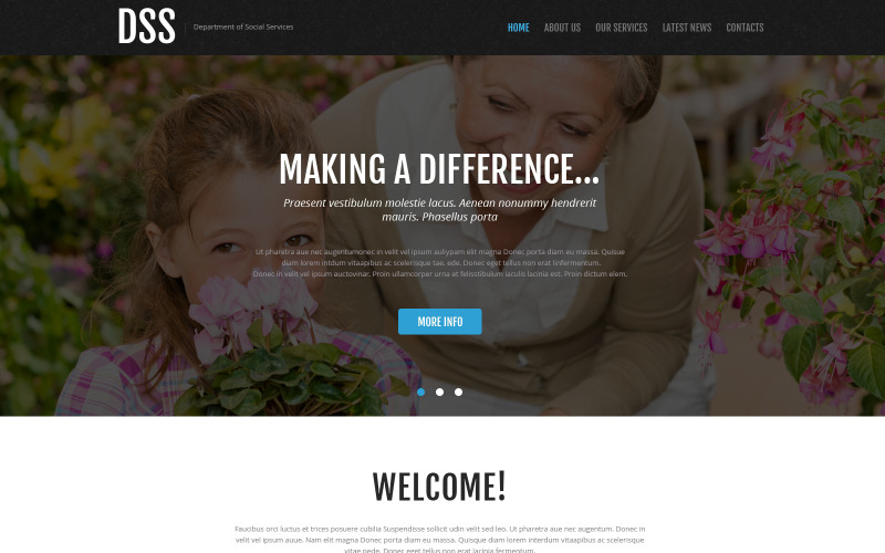 Social Foundation Responsive Website Template