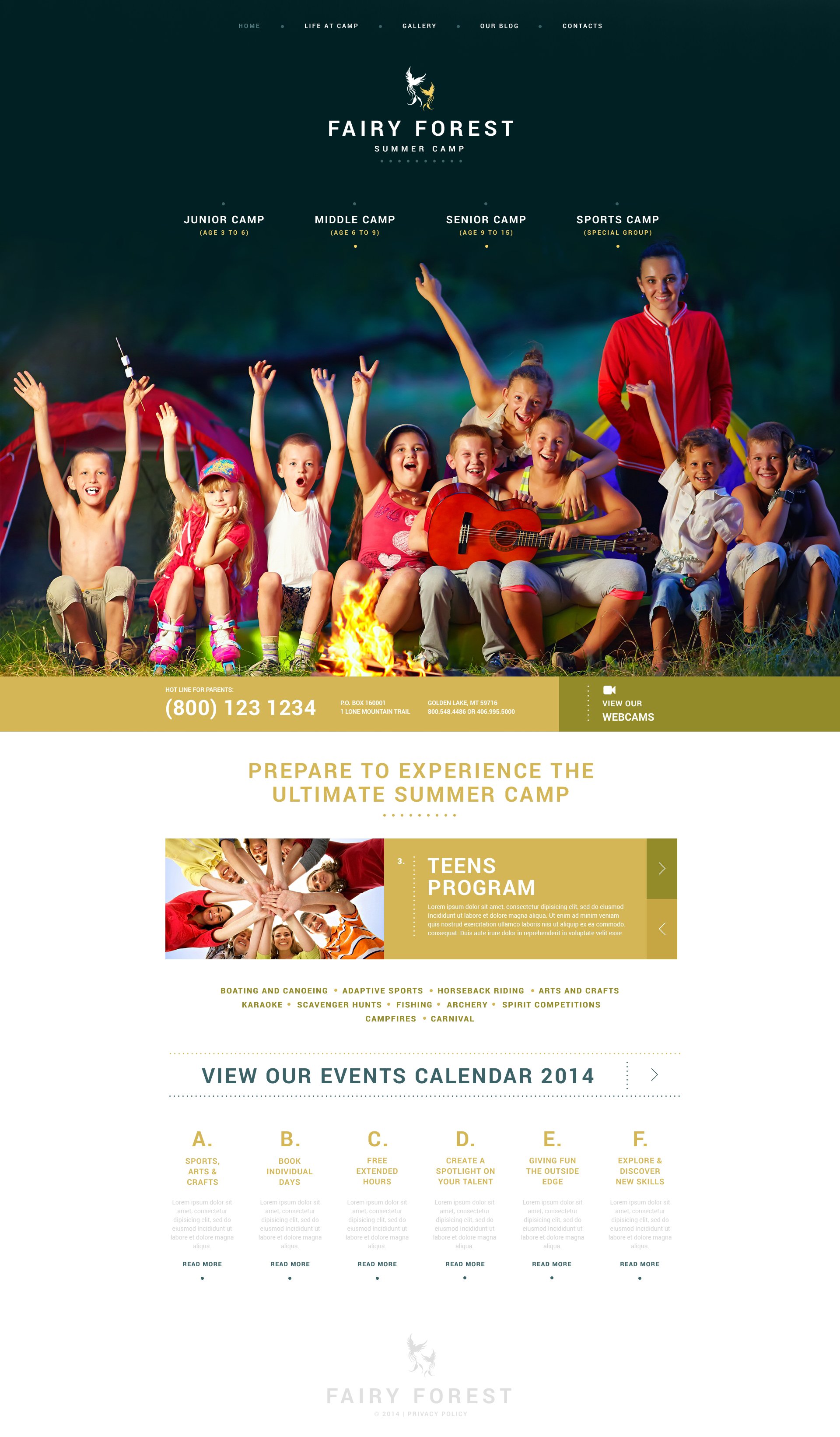 Tema De WordPress "Kids Summer Camps" #51029