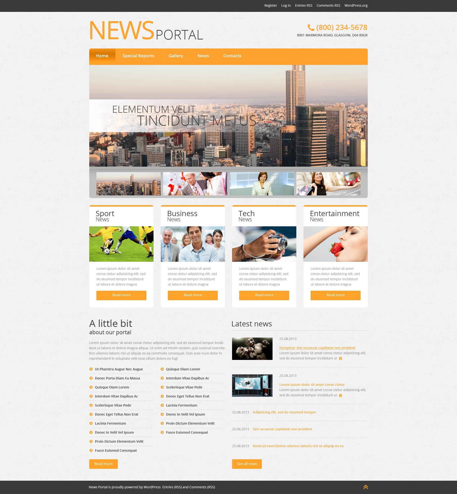 Thème WordPress adaptatif pour site de nouvelles #51042
