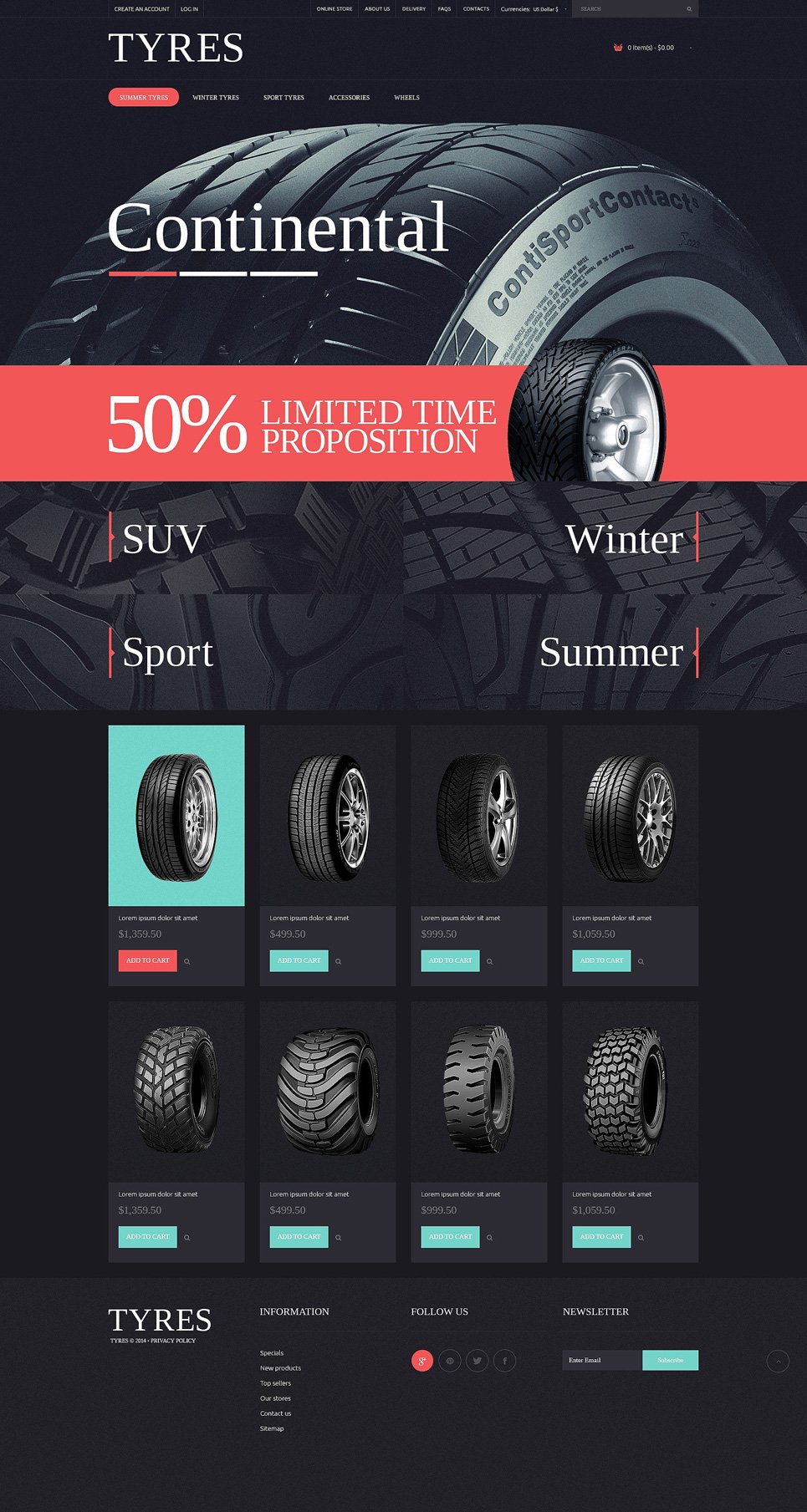 Wheels & Tires PSD Template New Screenshots BIG