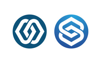 Chain Linked Logo Business corporate illustration design v.15