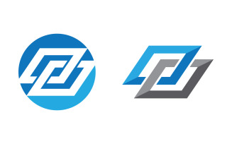Chain Linked Logo Business corporate illustration design v.19