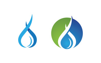 Water drop Plumbing Logo Template vector illustration v.69