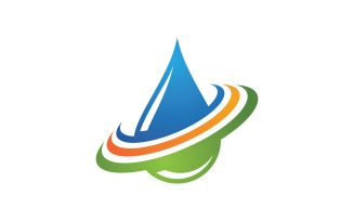 Water drop Plumbing Logo Template vector illustration v.71