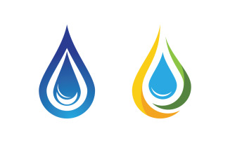 Water drop Plumbing Logo Template vector illustration v.72