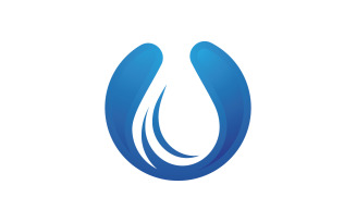 Water drop Plumbing Logo Template vector illustration v.74