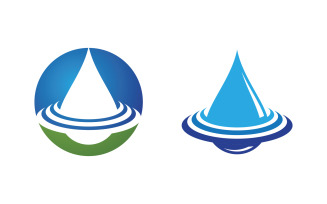 Water drop Plumbing Logo Template vector illustration v.77