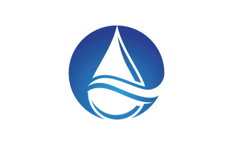 Water drop Plumbing Logo Template vector illustration v.80