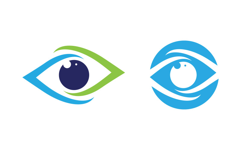 Branding Corporate Health Eye Care vector Logo design vv.32 Illustration
