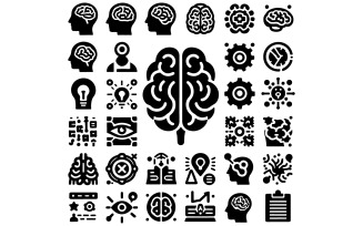 icons with themes of awareness illustration