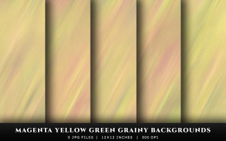 Magenta Yellow and Green Grainy Texture Backgrounds