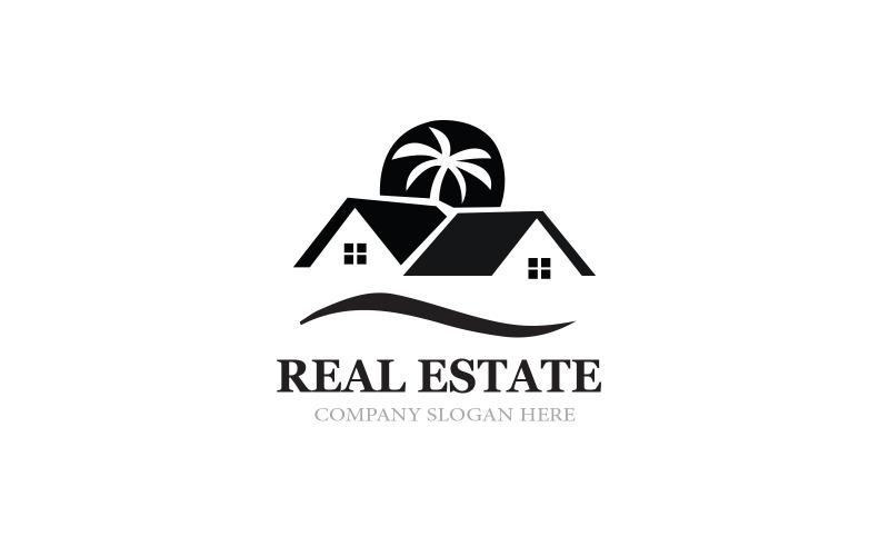Modern elegant real estate logo For all companies Logo Template