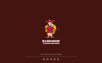 Basemouse Mascot cartoon Logo