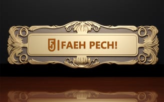 Nameplate logo mockup | card logo mockup | logo mockup,