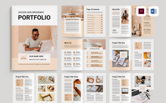 Portfolio Template | Microsoft Word & Adobe Indesign