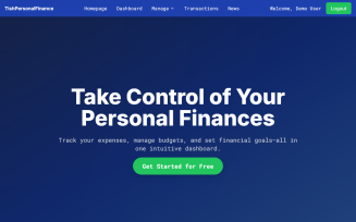 TishPersonalFinance - Next.js, TypeScript and Tailwind CSS Personal Finance Dashboard Template