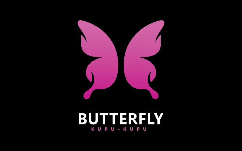 Beauty Butterfly Vector icon design. v1 Logo Template