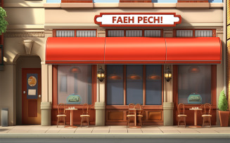 Coffee store front logo mockup | store front logo mockup