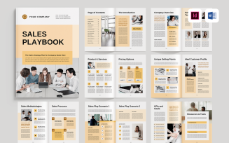 Sales Playbook Template | Microsoft Word & Adobe indesign