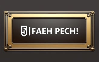 Black card logo mockup | nameplate mockup