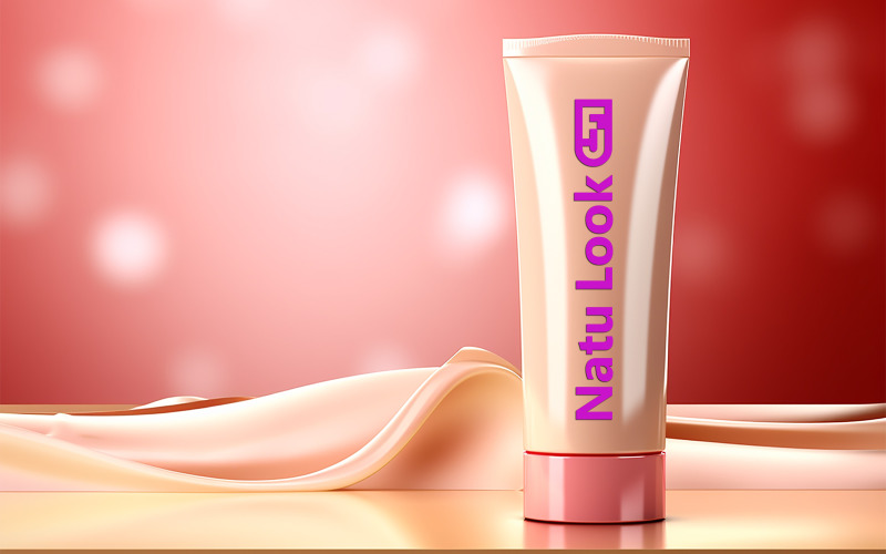 Cream tube logo mockup | tube mockup Product Mockup