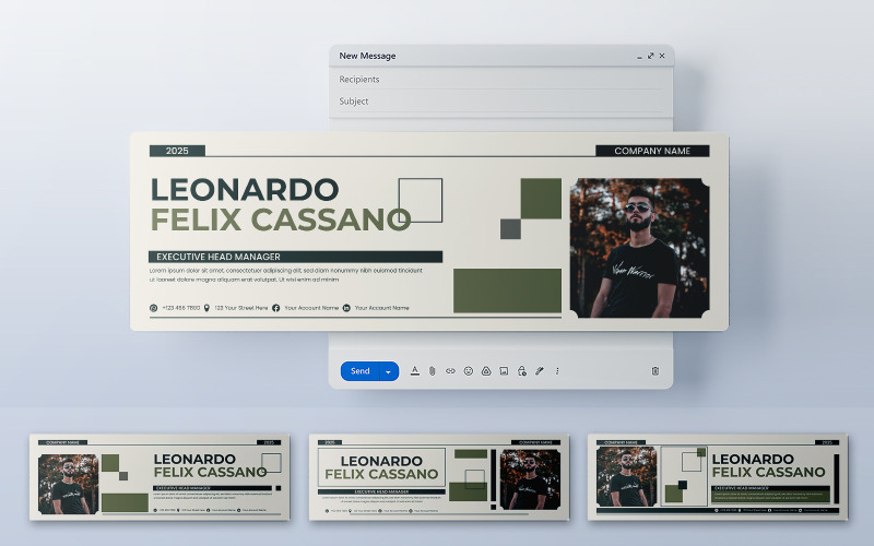 Modern Minimalist Email Header Corporate Identity