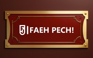 Name card mockup | nameplate mockup