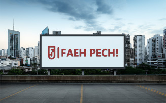 Outdoor billboard logo mockup | billboard logo mockup