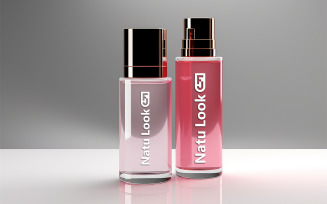 Perfume bottle logo mockup | Perfume mockup