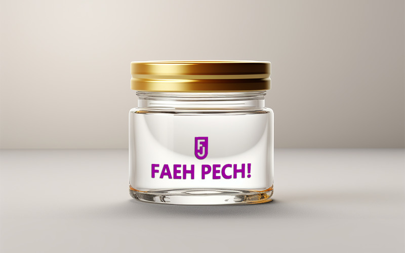 Glass jar mockup | Cosmetics jar logo mockup Product Mockup