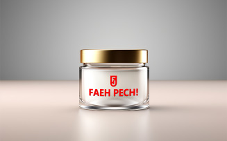 Jar logo mockup | cosmetics jar mockup