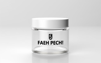 jar mockup | Empty white jar mockup