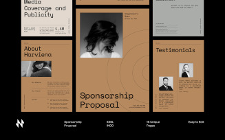 Modern Brown Sponsorship Proposal