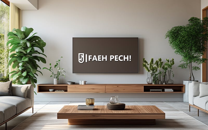 Tv mockup | Modern livingroom mockup | livingroom tv mockup Product Mockup